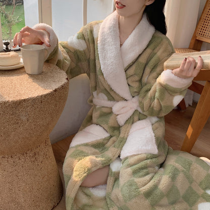 Coral Fleece Japanese Bathrobe Bathrobe Homewear Pajamas