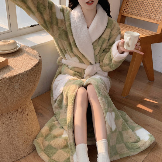 Coral Fleece Japanese Bathrobe Bathrobe Homewear Pajamas